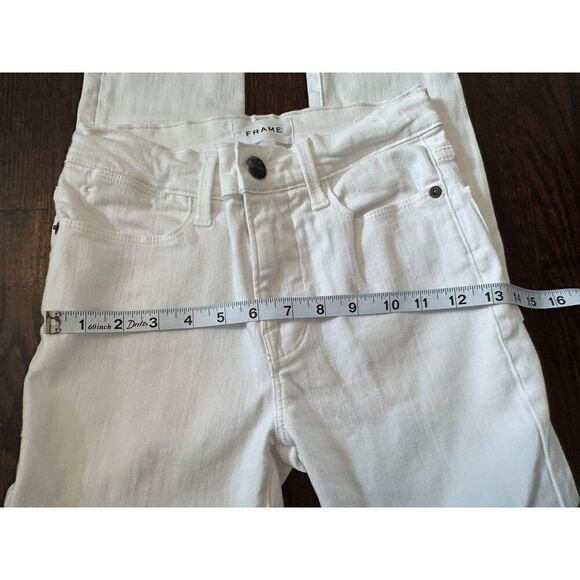 Frame Le High Skinny in Blanc Denim Size 25 - Picture 11 of 14